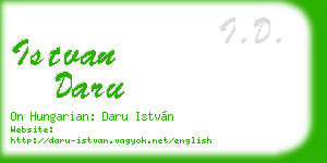 istvan daru business card